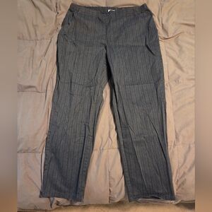 🔥💯 FREE With Purchade-Just My Size Gray Pinstripe Pants